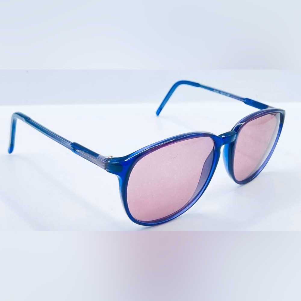 Vintage Vista Purple Translucent Oval Sunglasses Frames Only